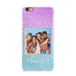 Personalised Glitter Photo iPhone 6 Plus 3D Snap Case on Gold Phone
