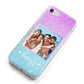 Personalised Glitter Photo iPhone 8 Bumper Case on Silver iPhone Alternative Image