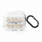 Personalised Gold Aztec AirPods Clear Case 3rd Gen