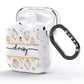 Personalised Gold Aztec AirPods Glitter Case Side Image