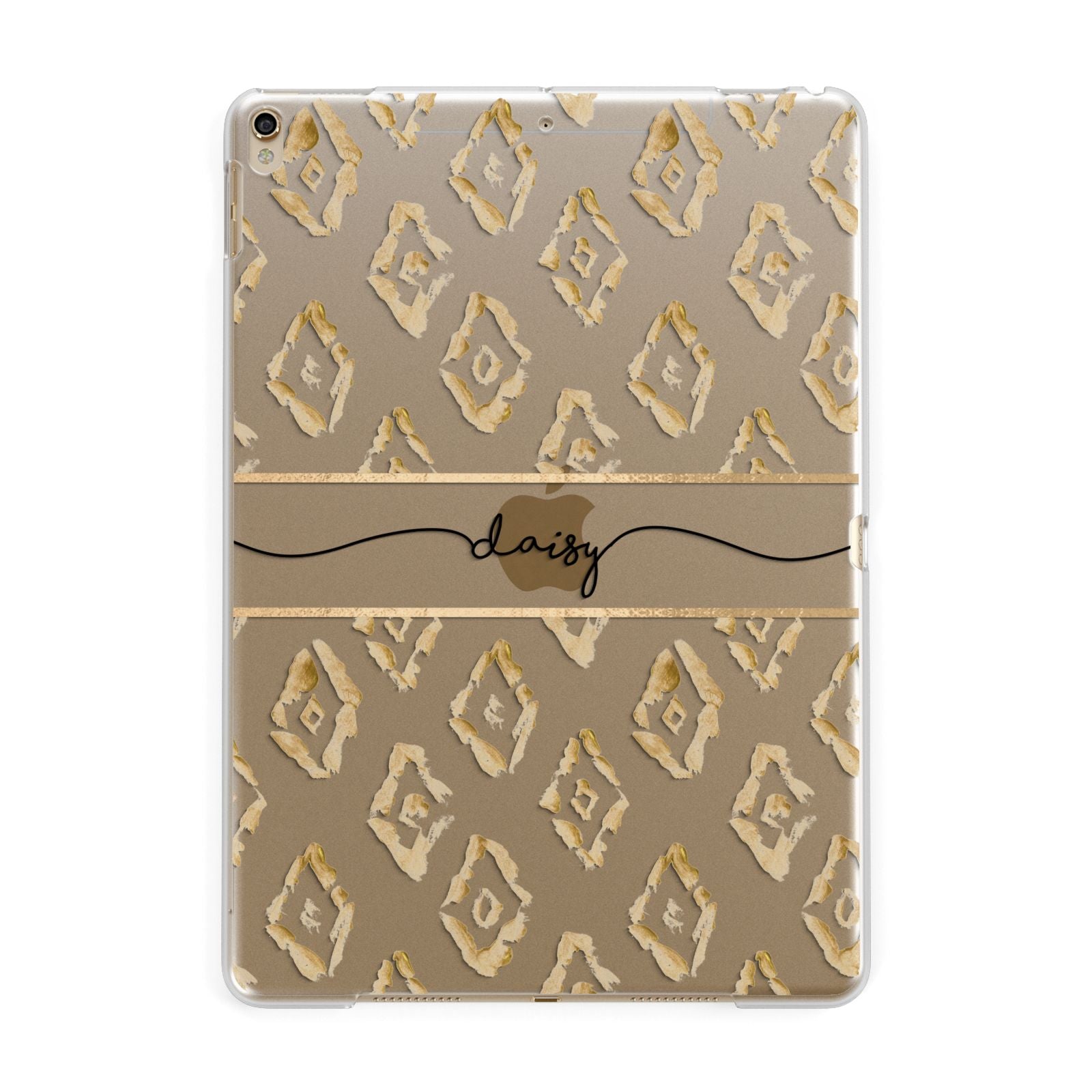 Personalised Gold Aztec Apple iPad Gold Case