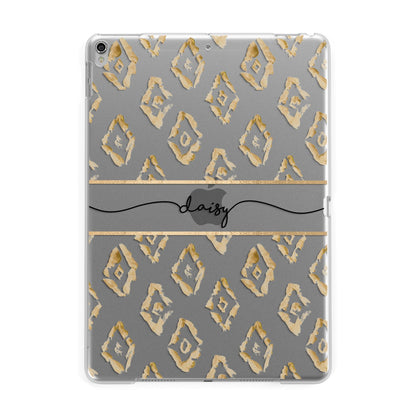Personalised Gold Aztec Apple iPad Silver Case