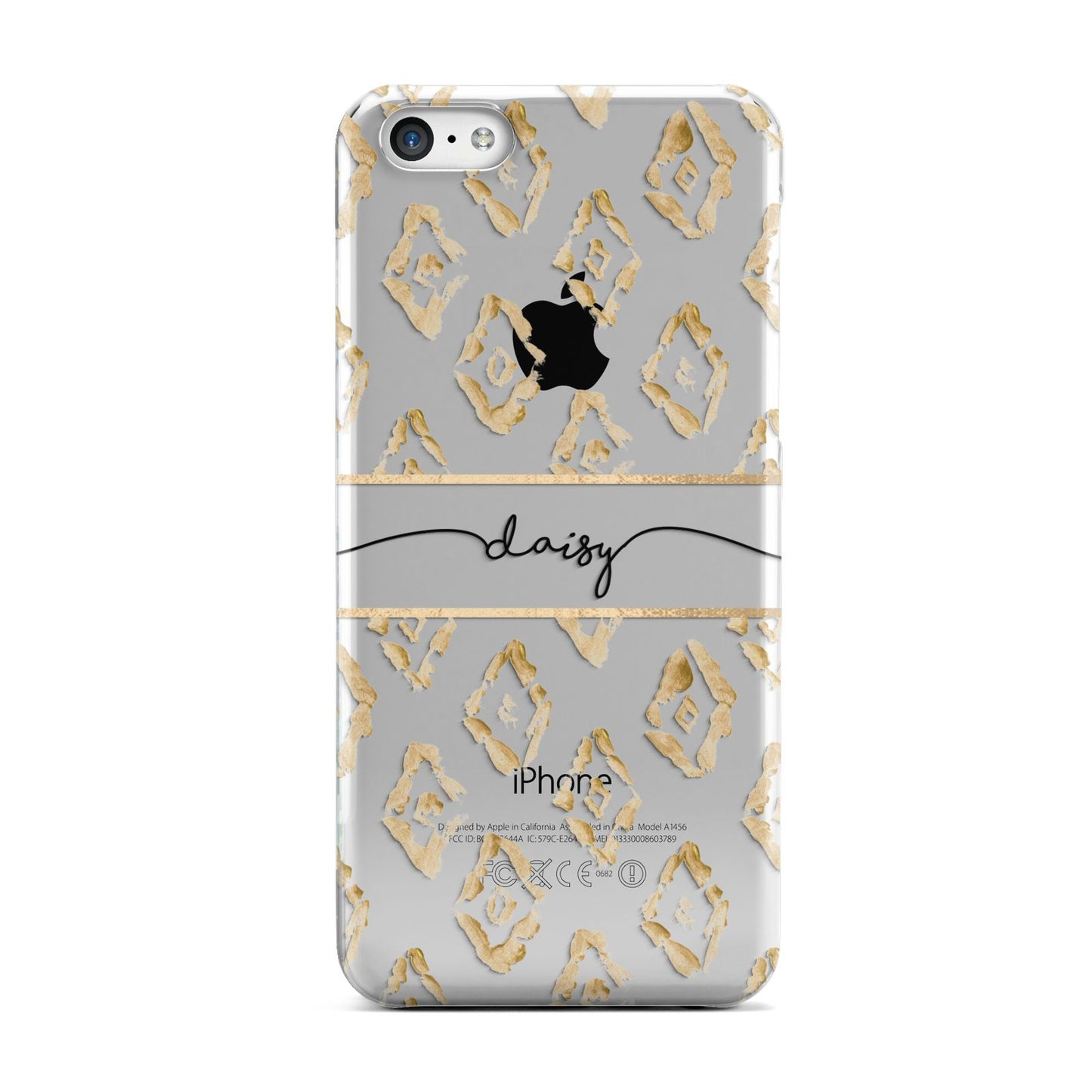 Personalised Gold Aztec Apple iPhone 5c Case