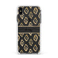Personalised Gold Aztec Apple iPhone Xs Max Impact Case White Edge on Black Phone