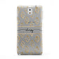 Personalised Gold Aztec Samsung Galaxy Note 3 Case