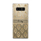 Personalised Gold Aztec Samsung Galaxy Note 8 Case