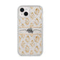 Personalised Gold Aztec iPhone 14 Plus Glitter Tough Case Starlight