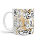 Personalised Gold Black Cheetah 10oz Mug Alternative Image 1