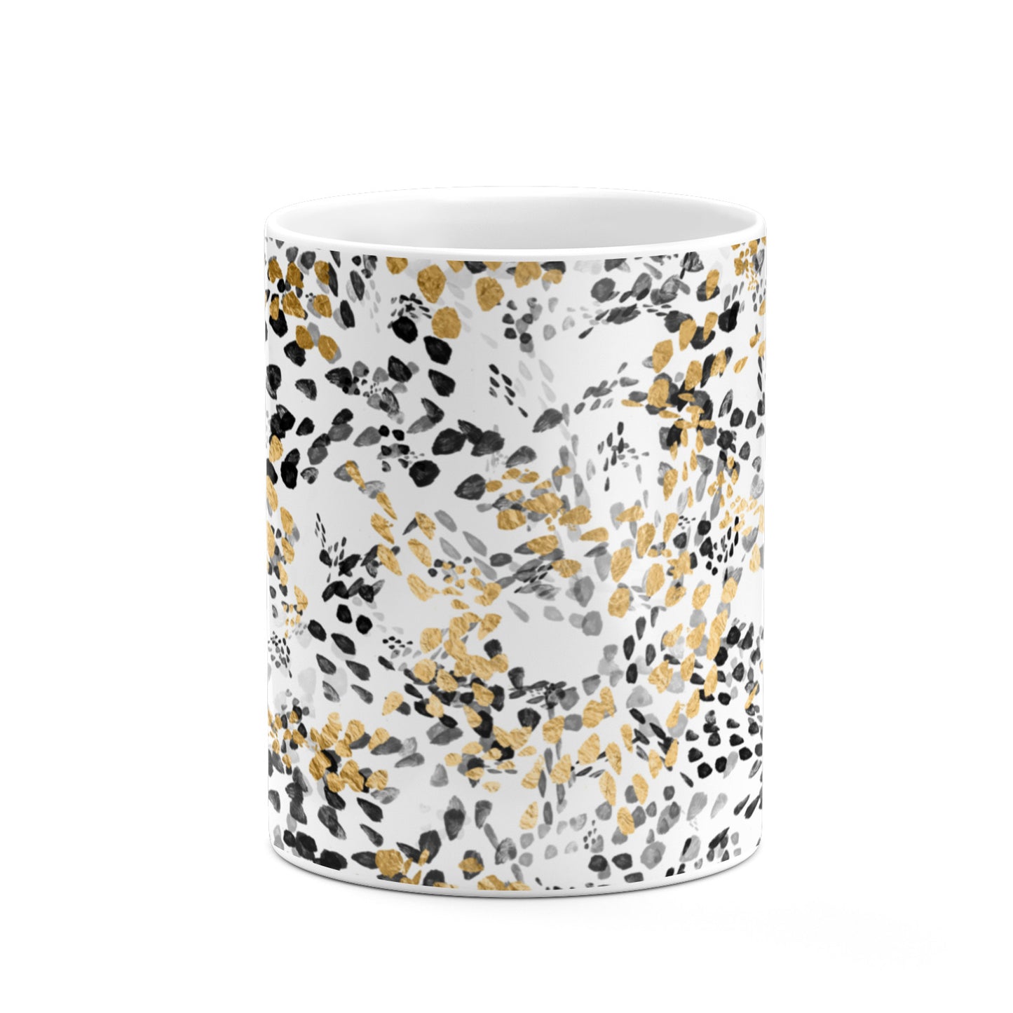 Personalised Gold Black Cheetah 10oz Mug Alternative Image 7