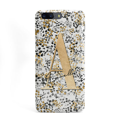 Personalised Gold Black Cheetah OnePlus Case