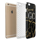 Personalised Gold Black Marble Monogram Apple iPhone 6 Plus 3D Tough Case Expand Detail Image