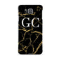Personalised Gold Black Marble Monogram Samsung Galaxy Alpha Case