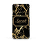 Personalised Gold Black Marble Name Apple iPhone 6 3D Snap Case