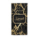 Personalised Gold Black Marble & Name Beach Towel