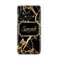 Personalised Gold Black Marble Name Huawei P20 Lite 5G Phone Case