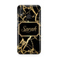 Personalised Gold Black Marble Name Huawei P20 Lite Phone Case