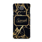 Personalised Gold Black Marble Name Samsung Galaxy Alpha Case