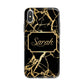 Personalised Gold Black Marble Name iPhone X Bumper Case on Silver iPhone Alternative Image 1