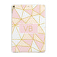 Personalised Gold Initials Geometric Apple iPad Gold Case