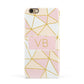 Personalised Gold Initials Geometric Apple iPhone 6 3D Snap Case