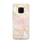 Personalised Gold Initials Geometric Huawei Mate 20 Pro Phone Case