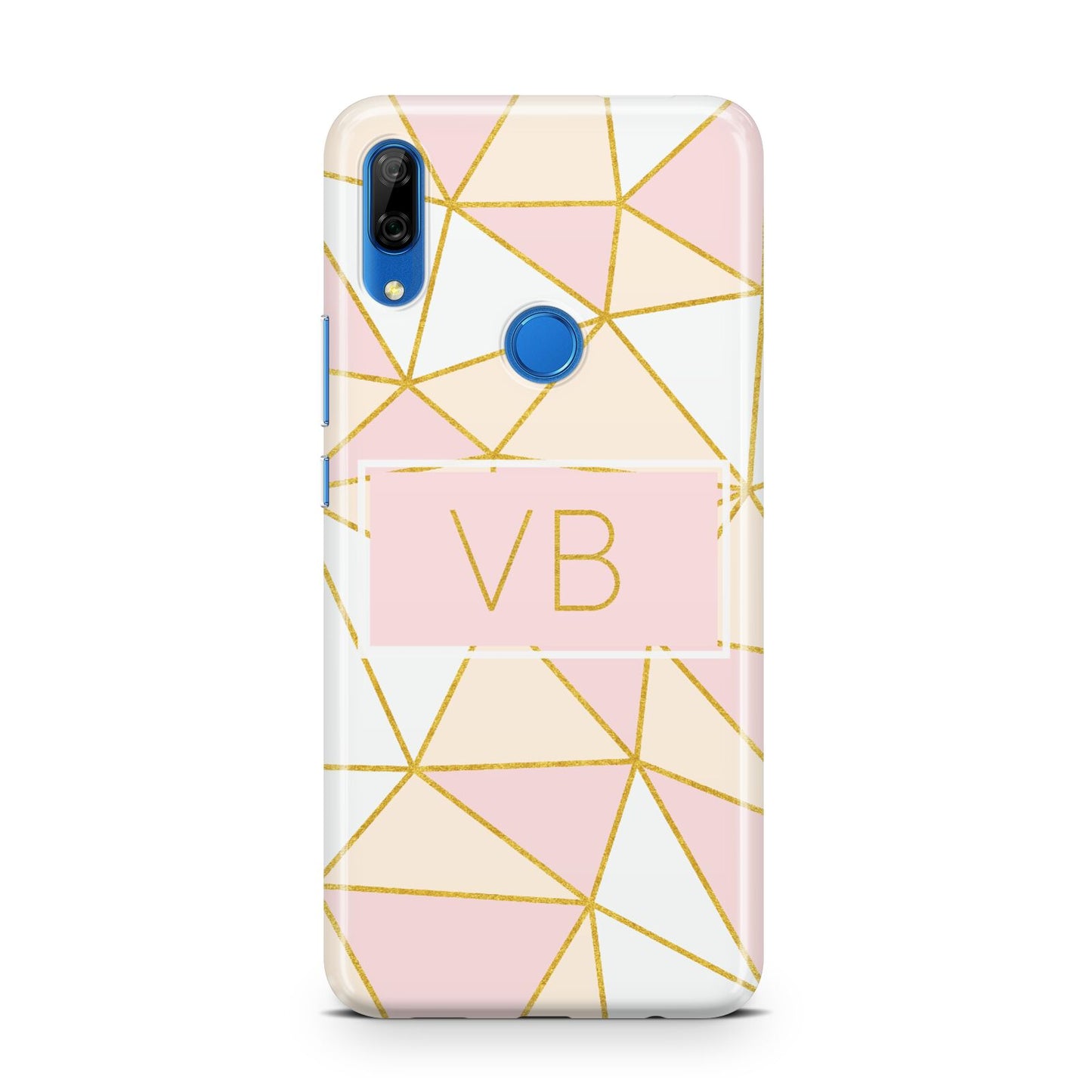 Personalised Gold Initials Geometric Huawei P Smart Z