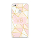 Personalised Gold Initials Geometric Huawei P8 Lite Case