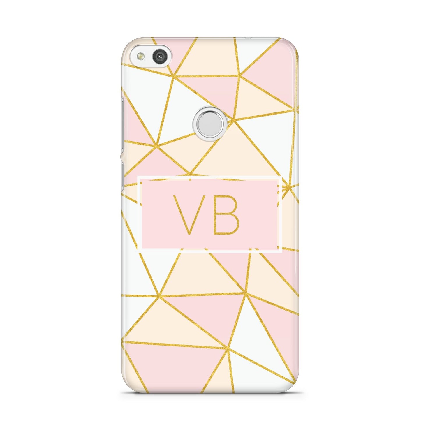 Personalised Gold Initials Geometric Huawei P8 Lite Case