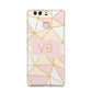 Personalised Gold Initials Geometric Huawei P9 Case