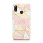 Personalised Gold Initials Geometric Huawei Y7 2019