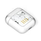 Personalised Gold Initials Marble New AirPods Case Laid Flat