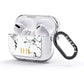 Personalised Gold Initials Marble New AirPods Glitter Case 3rd Gen Side Image