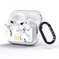 Personalised Gold Initials Marble New AirPods Pro Clear Case Side Image