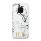 Personalised Gold Initials Marble New Huawei Mate 20 Pro Phone Case