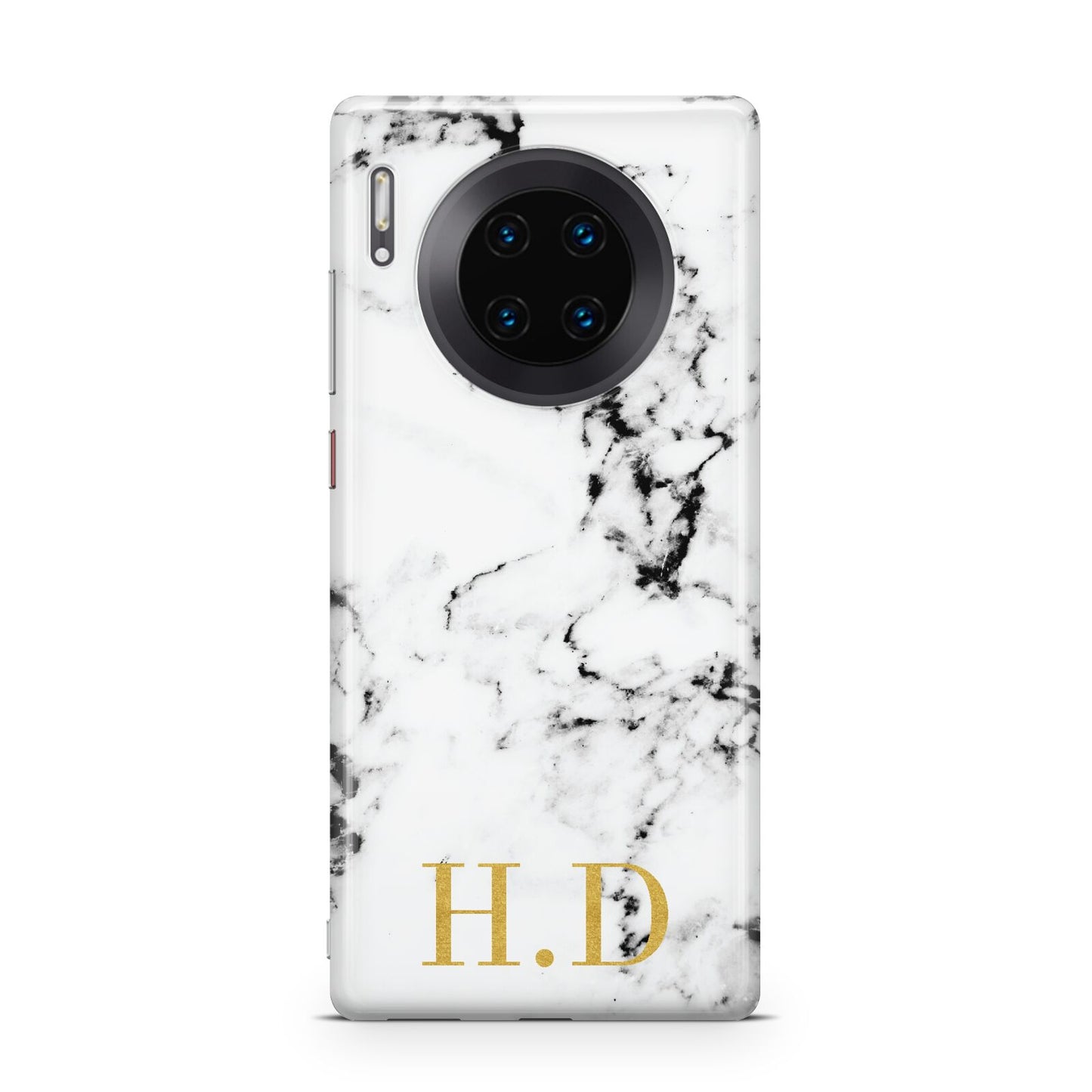 Personalised Gold Initials Marble New Huawei Mate 30 Pro Phone Case