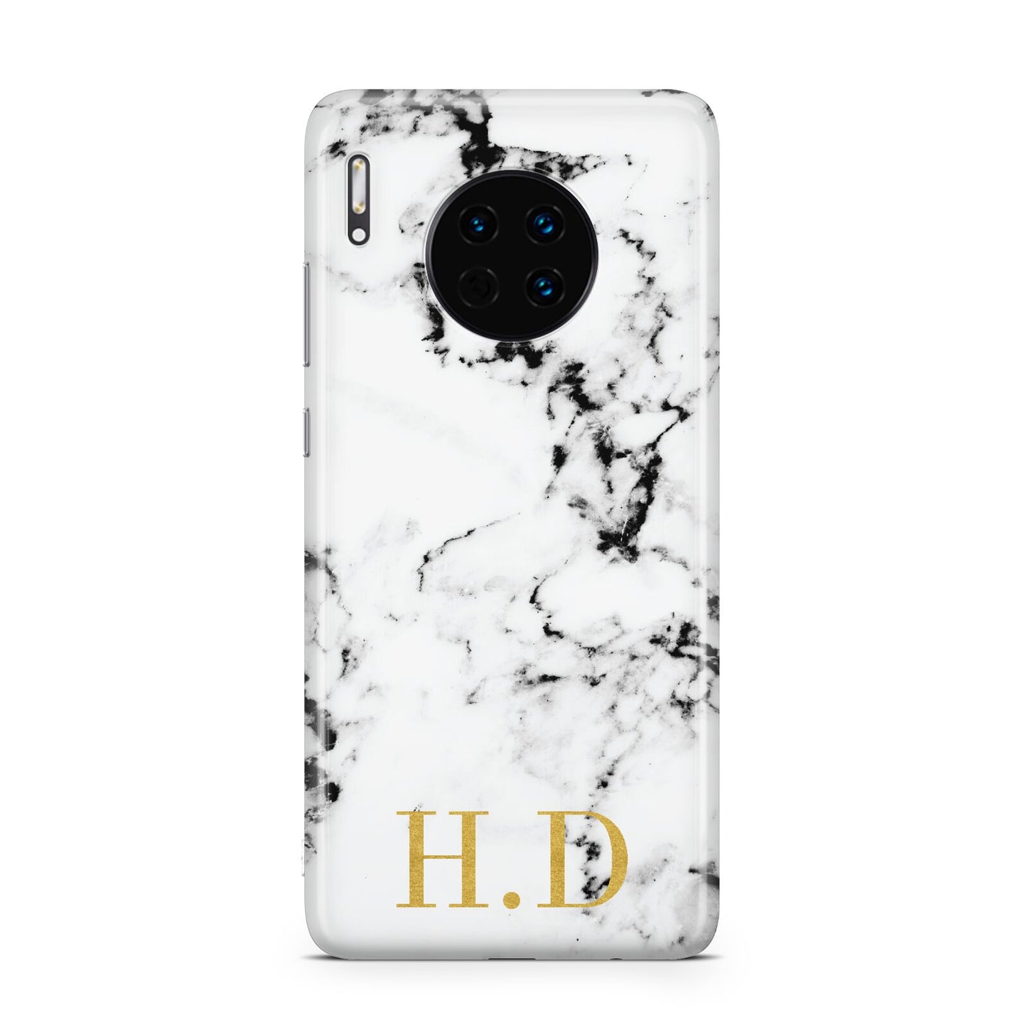 Personalised Gold Initials Marble New Huawei Mate 30