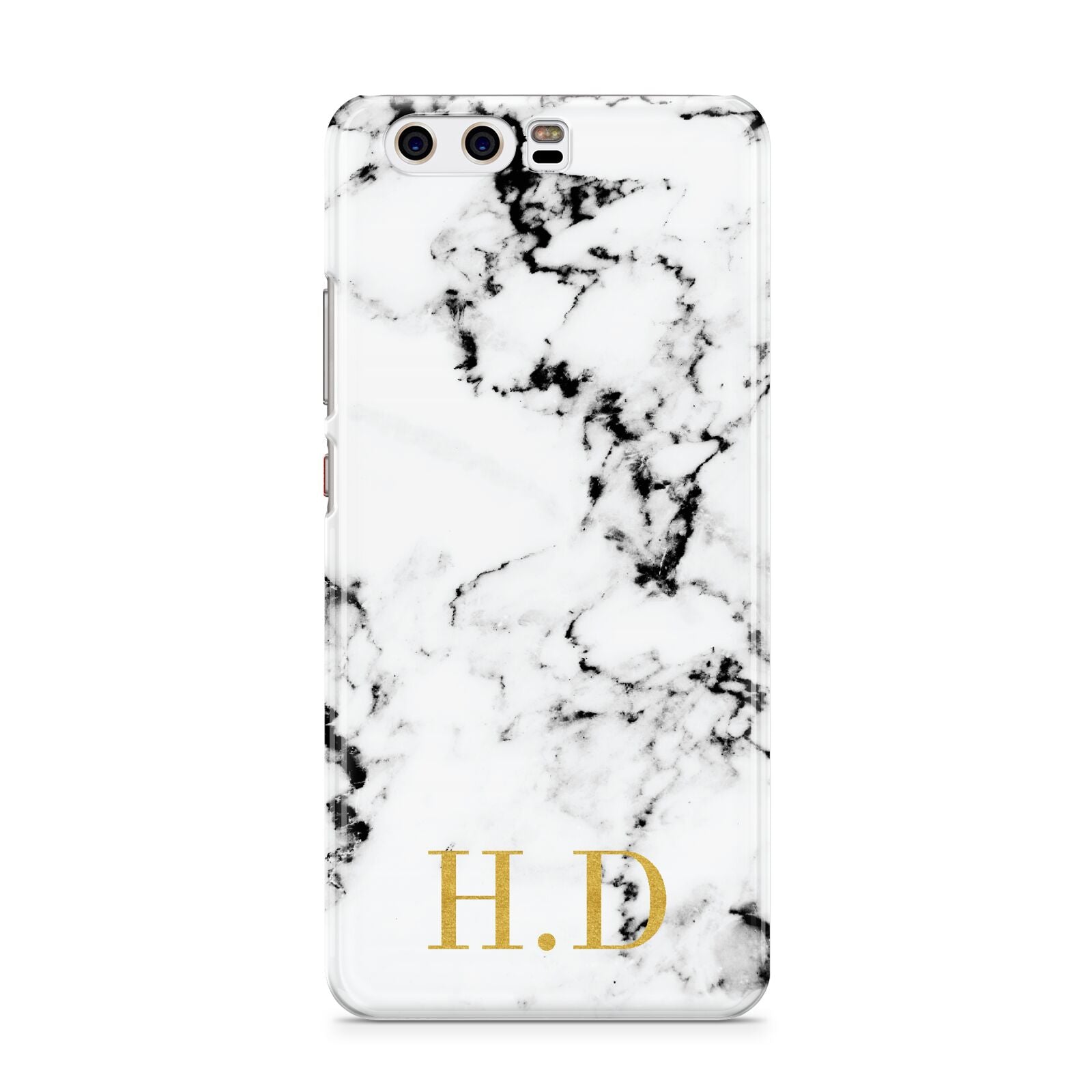 Personalised Gold Initials Marble New Huawei P10 Phone Case