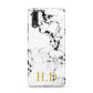 Personalised Gold Initials Marble New Huawei P20 Phone Case