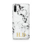 Personalised Gold Initials Marble New Huawei P30 Lite Phone Case