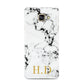 Personalised Gold Initials Marble New Samsung Galaxy A3 2016 Case on gold phone