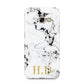 Personalised Gold Initials Marble New Samsung Galaxy A3 2017 Case on gold phone