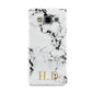 Personalised Gold Initials Marble New Samsung Galaxy A3 Case