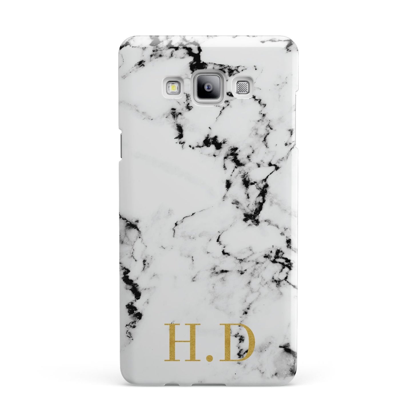Personalised Gold Initials Marble New Samsung Galaxy A7 2015 Case