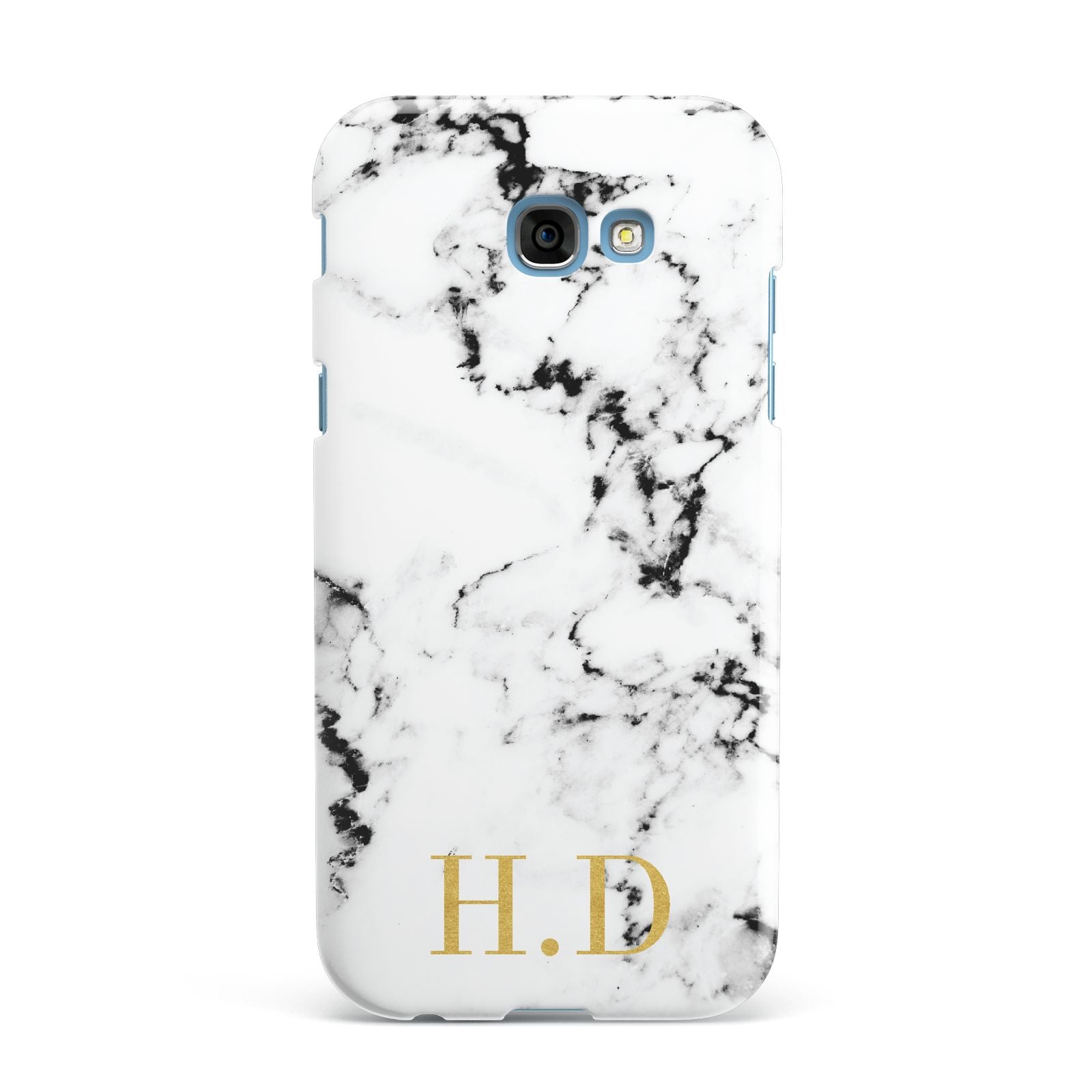 Personalised Gold Initials Marble New Samsung Galaxy A7 2017 Case