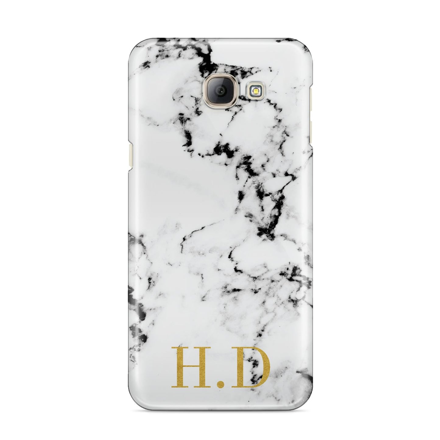 Personalised Gold Initials Marble New Samsung Galaxy A8 2016 Case