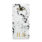 Personalised Gold Initials Marble New Samsung Galaxy A8 Case