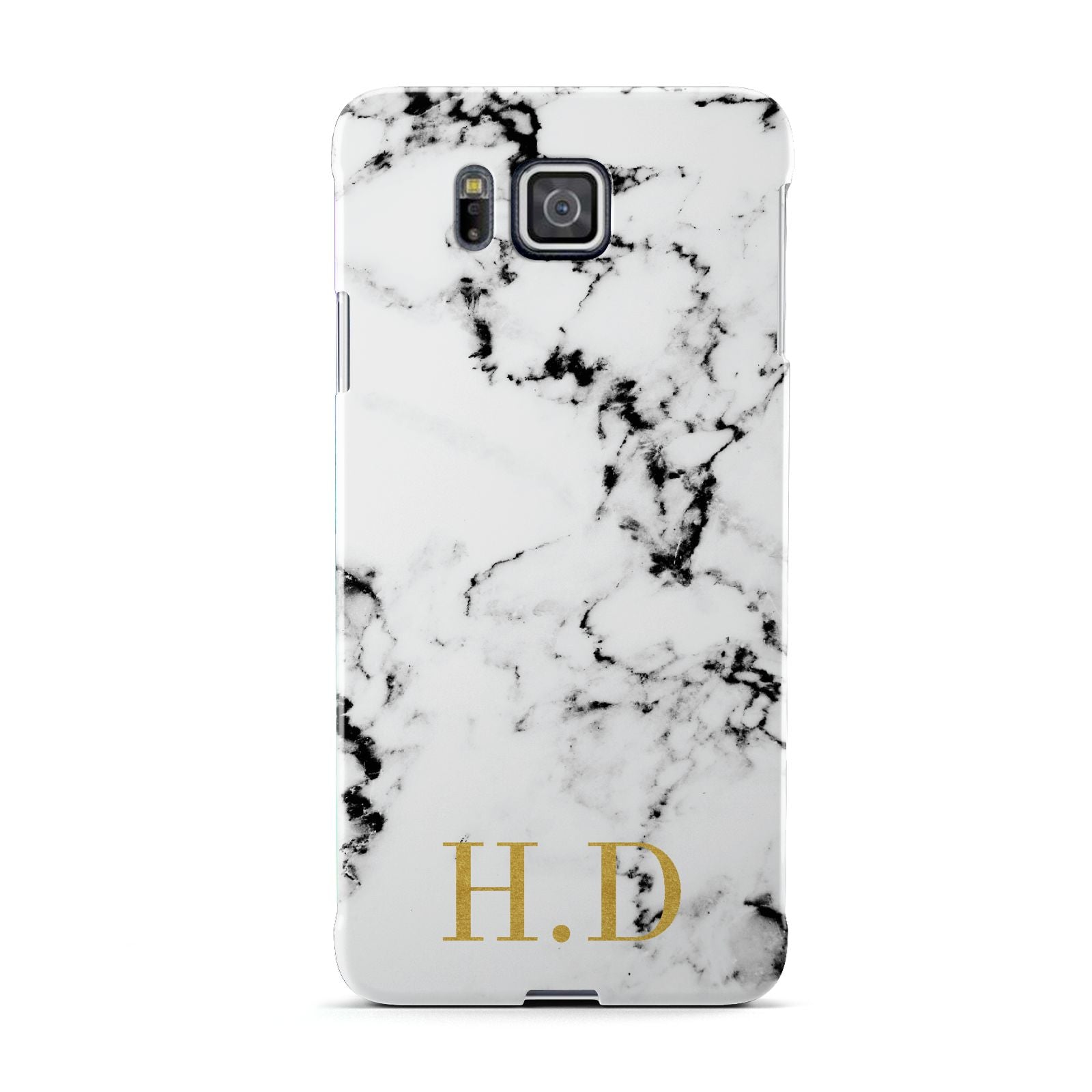 Personalised Gold Initials Marble New Samsung Galaxy Alpha Case