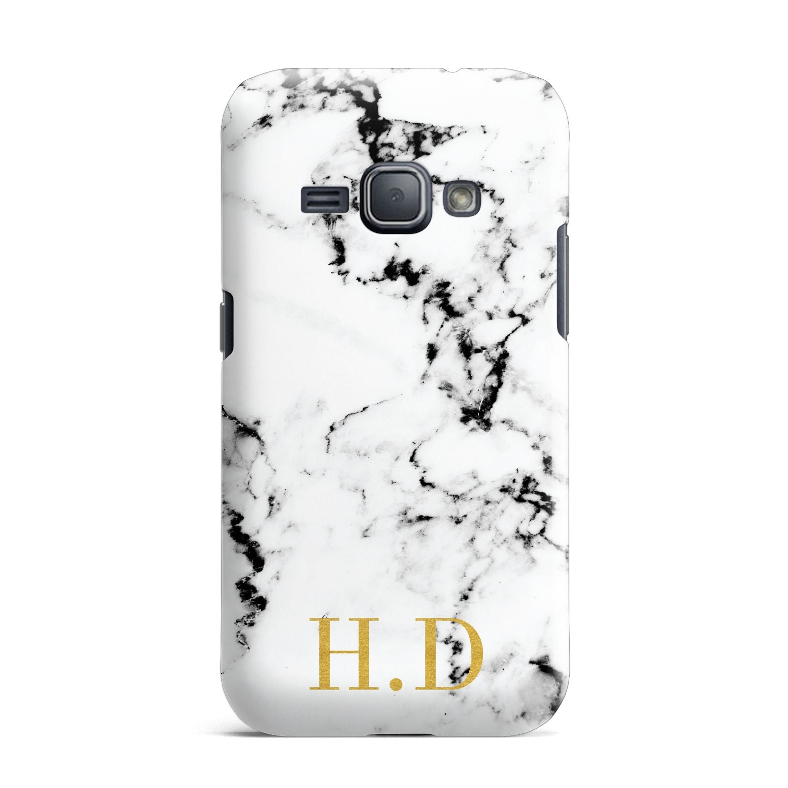 Personalised Gold Initials Marble New Samsung Galaxy J1 2016 Case