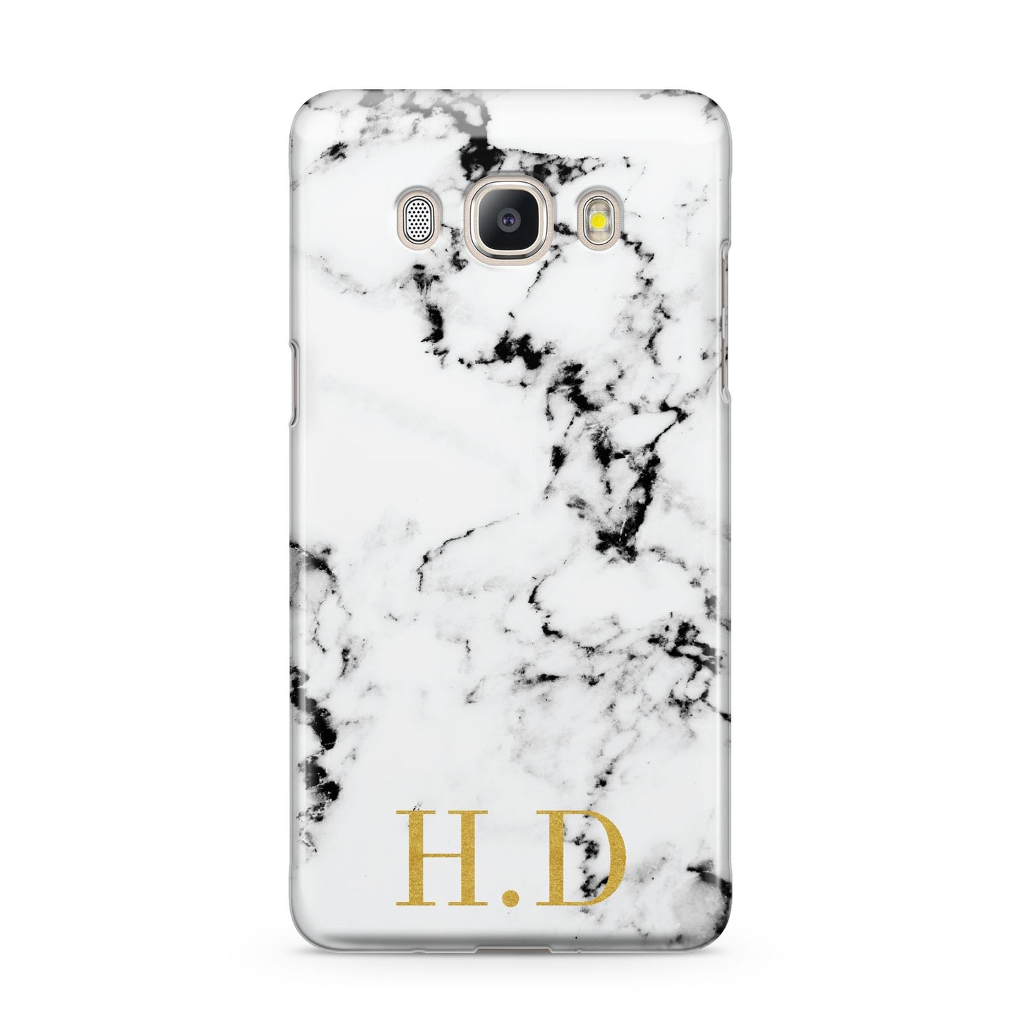 Personalised Gold Initials Marble New Samsung Galaxy J5 2016 Case