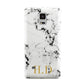 Personalised Gold Initials Marble New Samsung Galaxy Note 4 Case
